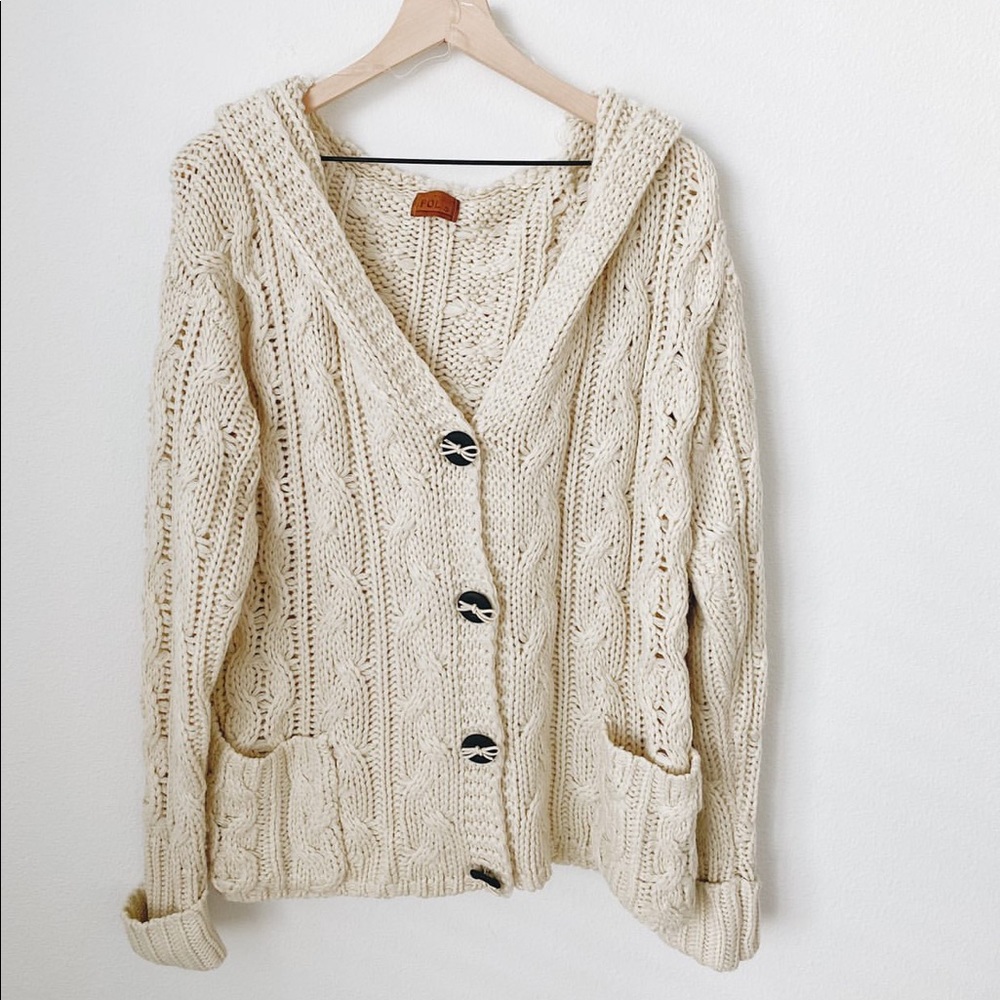 POL Cable knit cardigan